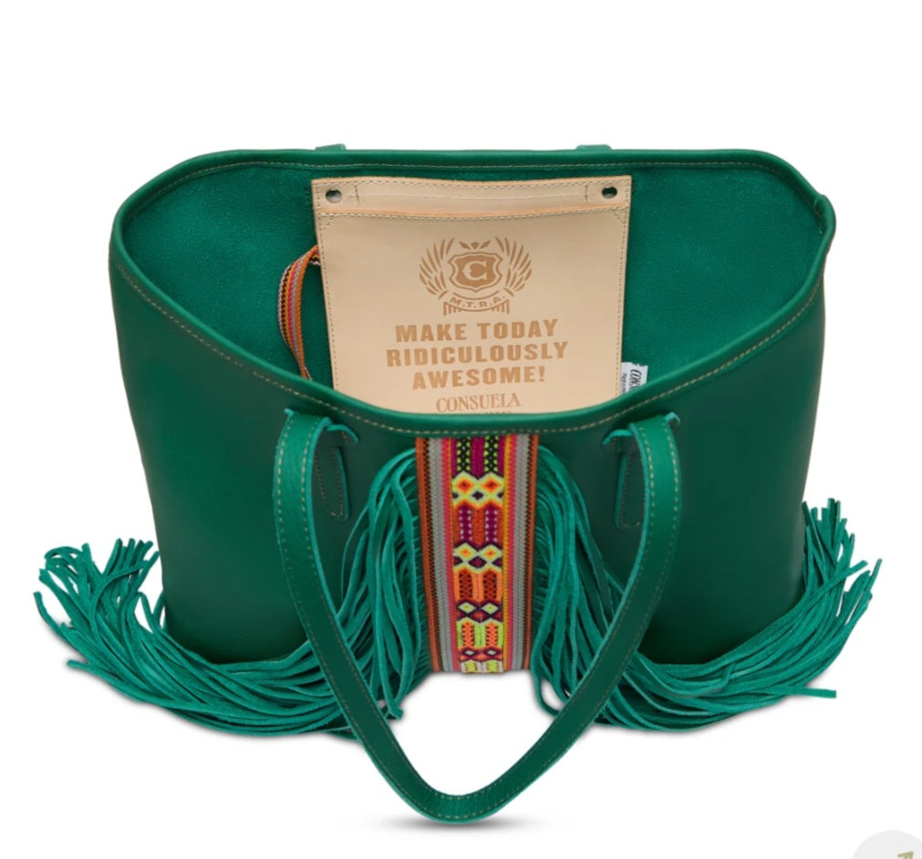 TEAL BREEZY SHOULDER BAG BY CONSUELA
