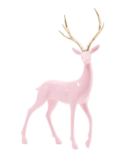 PINK RESIN REINDEER